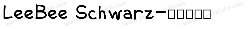 LeeBee Schwarz字体转换